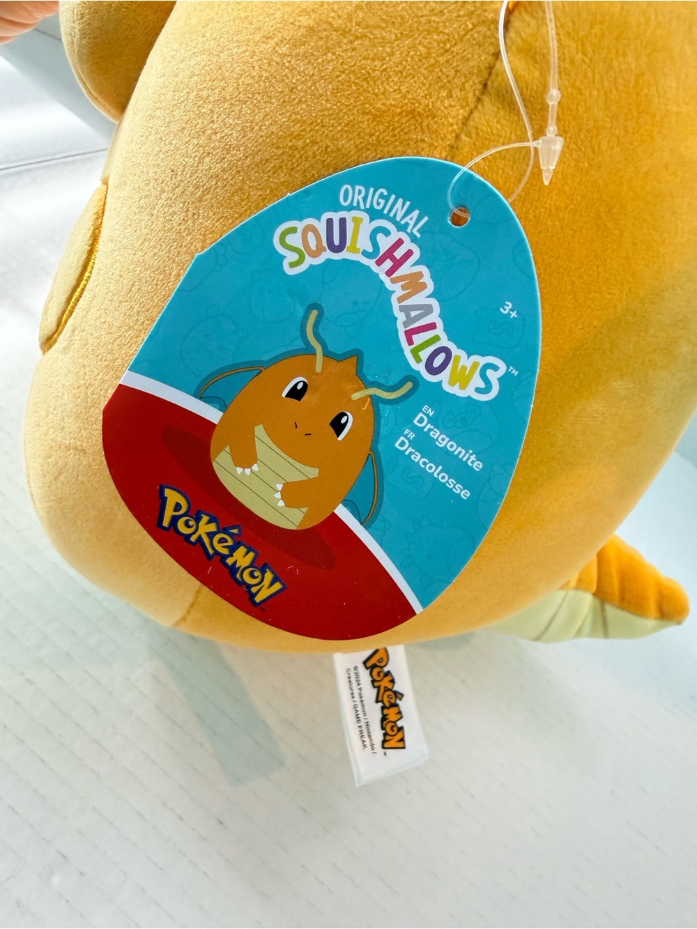 Squishmallows Yellow Dragonite Plush - Bright Yellow Pokémon Pillow - Picture 5 of 6